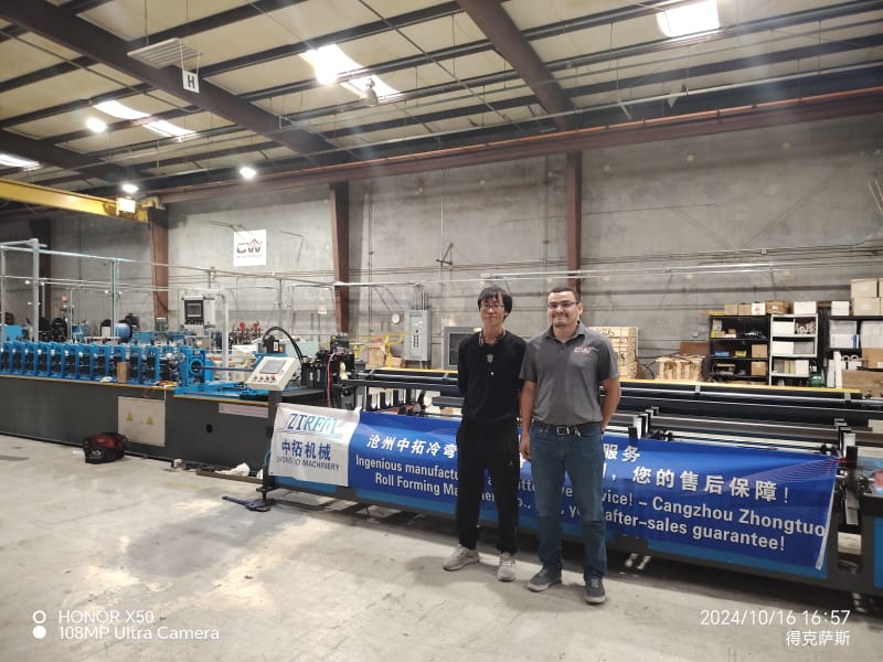 中拓角鋼機(jī)亮相紐約順利完成調(diào)試彰顯中國制造實(shí)力