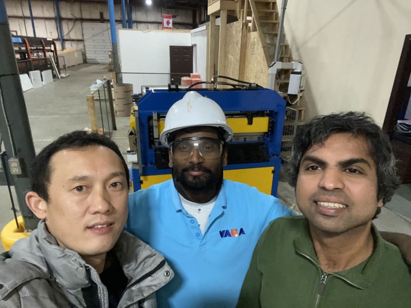 中拓冷彎聚氨酯復合板底板機設備 成功交付巴西 助力客戶生產(chǎn)升級